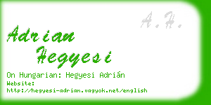 adrian hegyesi business card